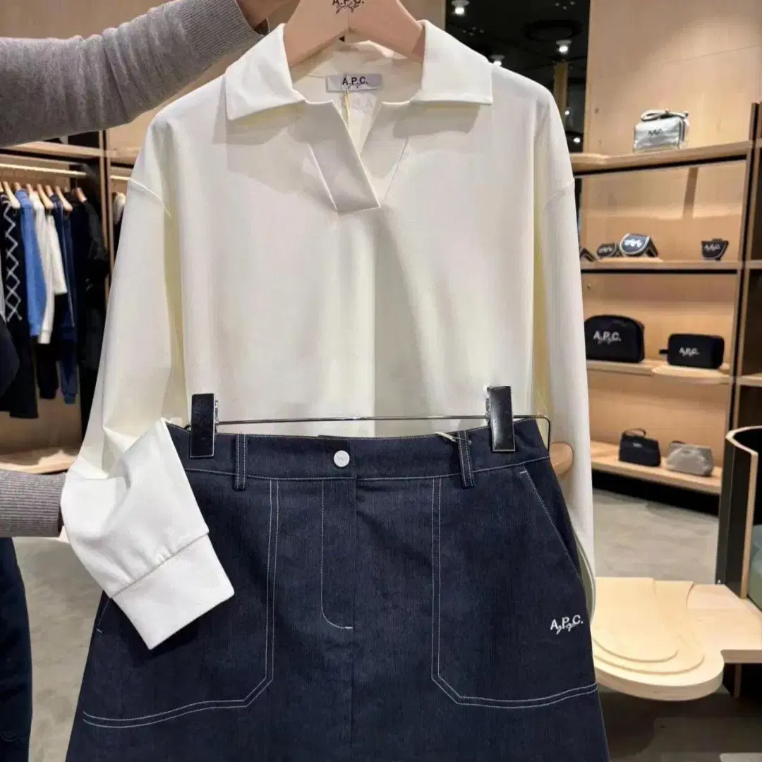 아페쎄 A.P.C. 데님 스커트 3칼라