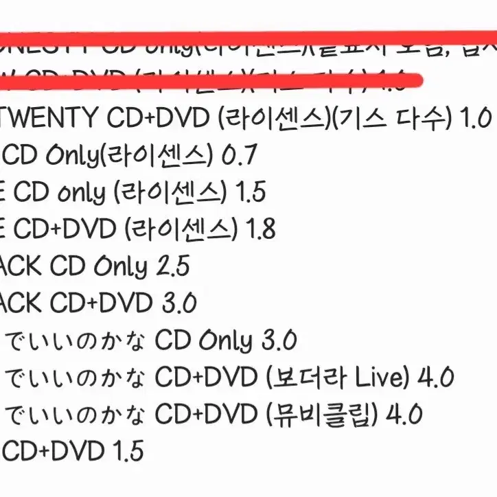 보아 BoA CD DVD Blu-ray 블루레이