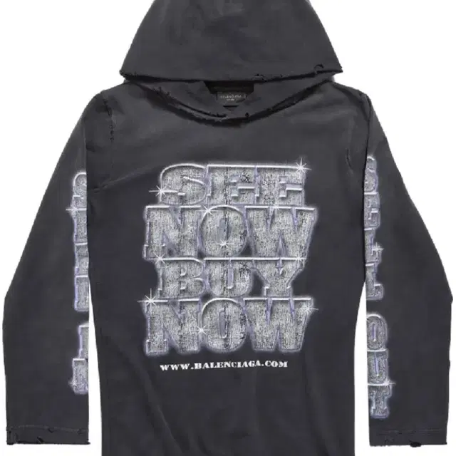 발렌시아가 see now buy now 후드 SNBN