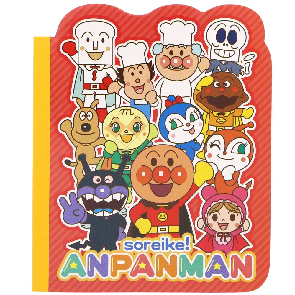 Anpanman Friends Die-Cut Notes