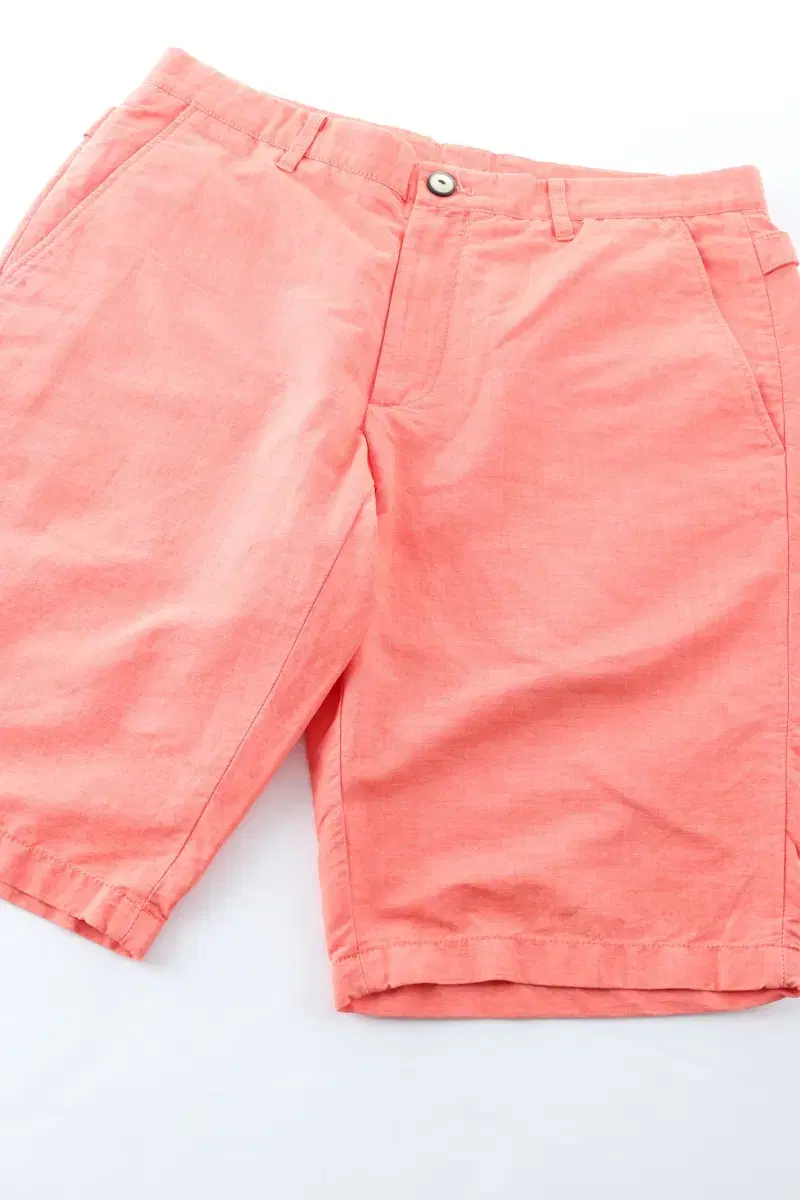 (M) BrandVintage Shorts Pants Pink Cotton Plain Old School - EEF