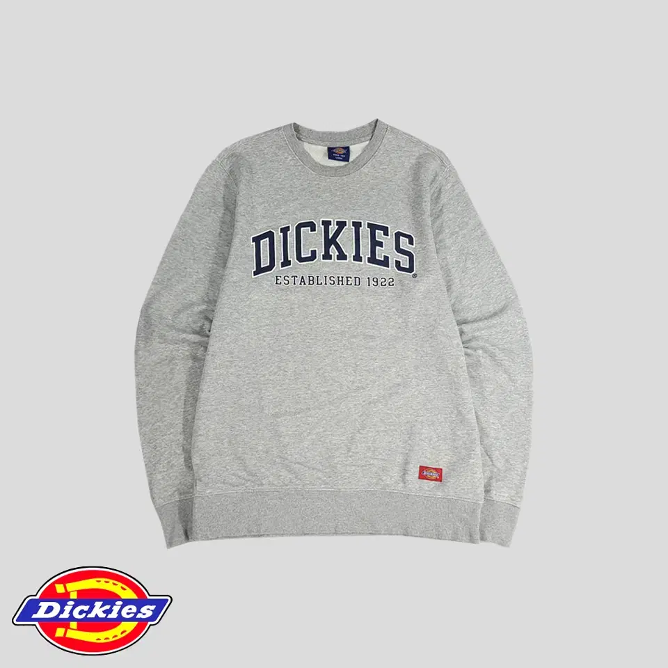 Dickies Melange Grey Mid Spellprinted Cotton Hobang Sweatshirt L