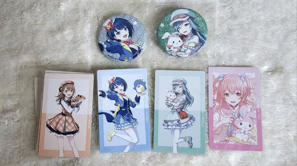 Pseudo San Rio Collaboration Momo Store Ippik Haruka Shizuku Badge