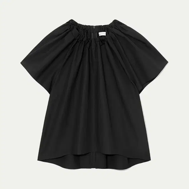 킨더살몬 Rough Creased Blouse Black