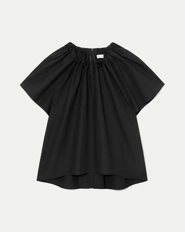 킨더살몬 Rough Creased Blouse Black