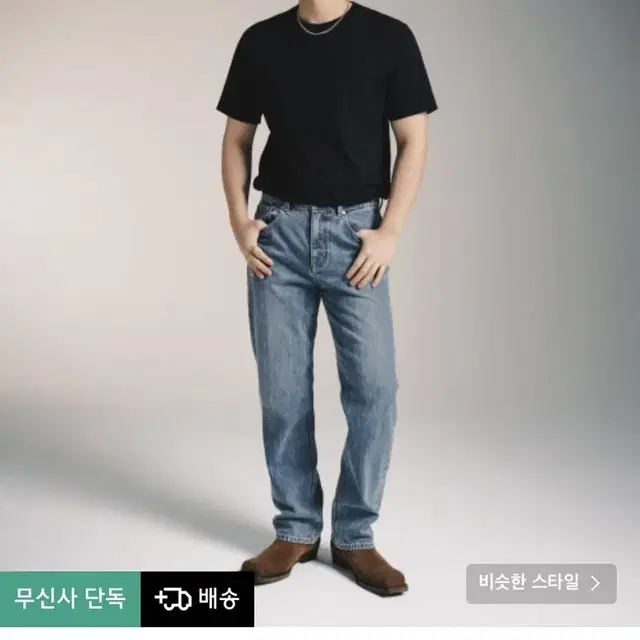 무신사스탠다드 콘 스트레이트 데님 31