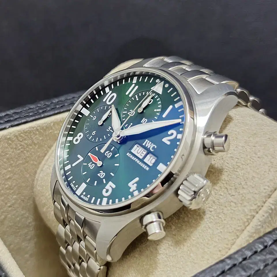 IWC 파일럿 크로노 스틸시계 (IW388104)