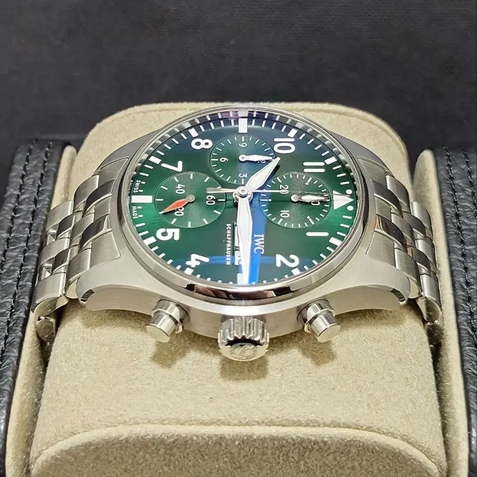 IWC 파일럿 크로노 스틸시계 (IW388104)