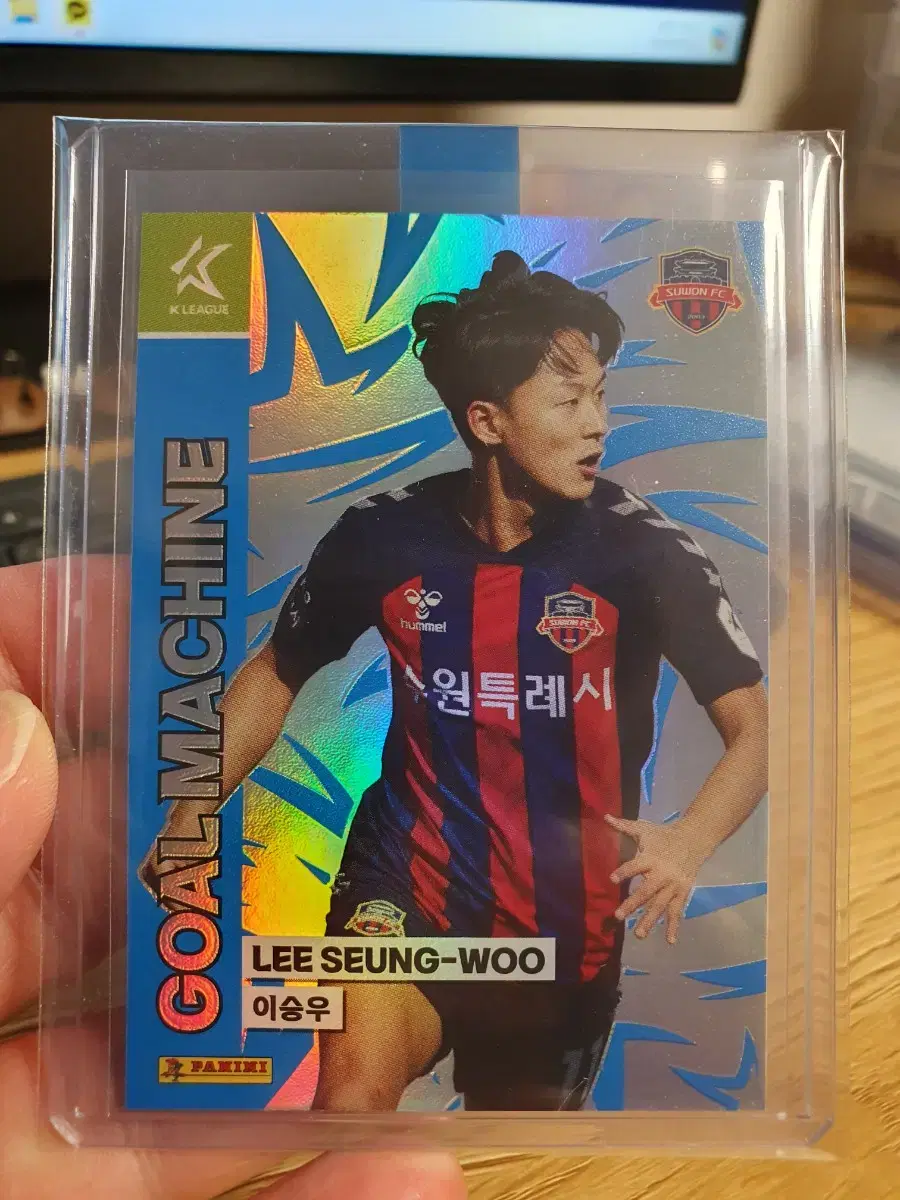 이승우 수원 FC 블루. 케이리그 축구카드