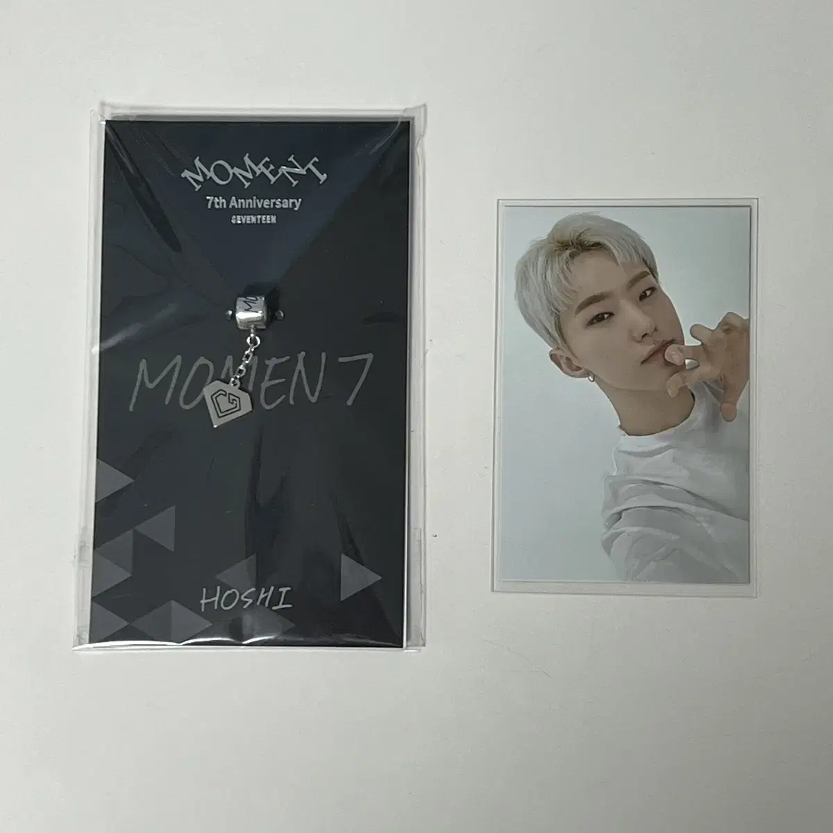 Seventeen hoshi 7th Anniversary Charm + photocard bulk WTS