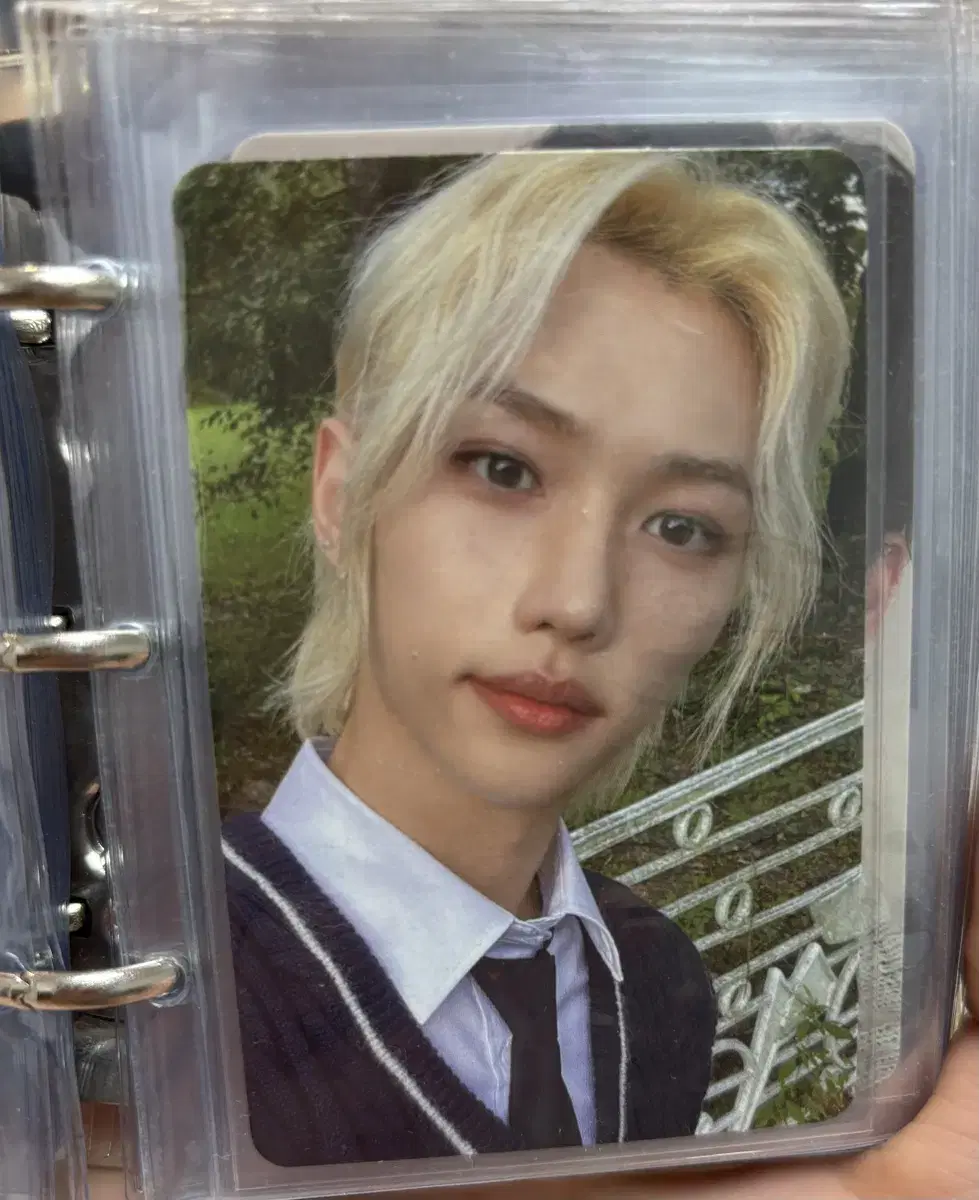 Straykids Rockstar Gapaway photocard School Uniforms felix Changbin