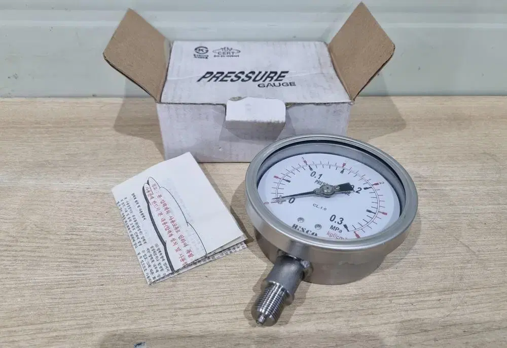 히스코  HISCO PRESSURE GAUGE 압력게이지.