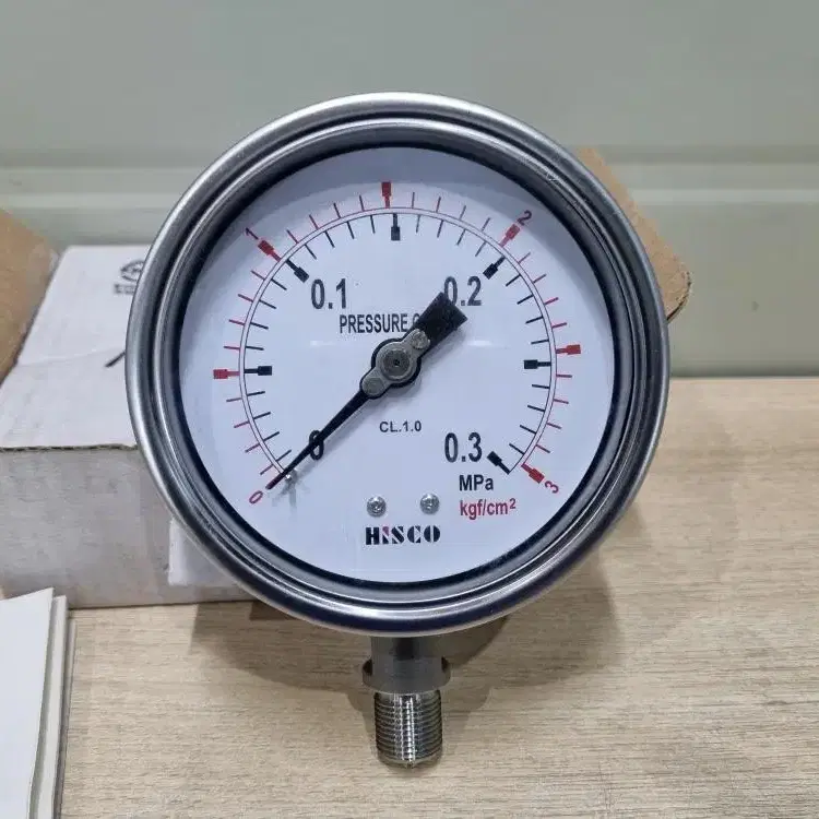 히스코  HISCO PRESSURE GAUGE 압력게이지.