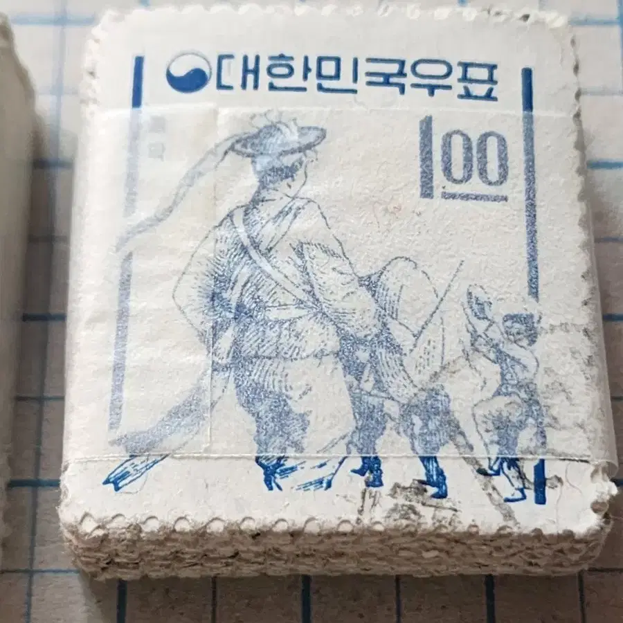 우리나라 1963년 우표 농악 총100장 가격