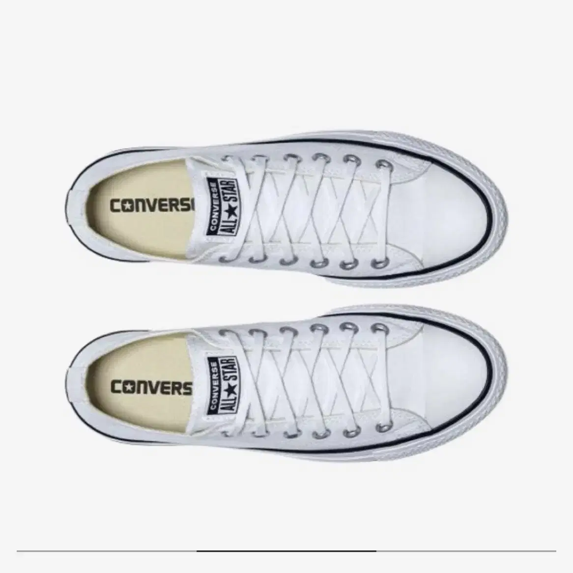 컨버스 converse 척 테일러 올 스타 리프트 로우 화이트 블랙