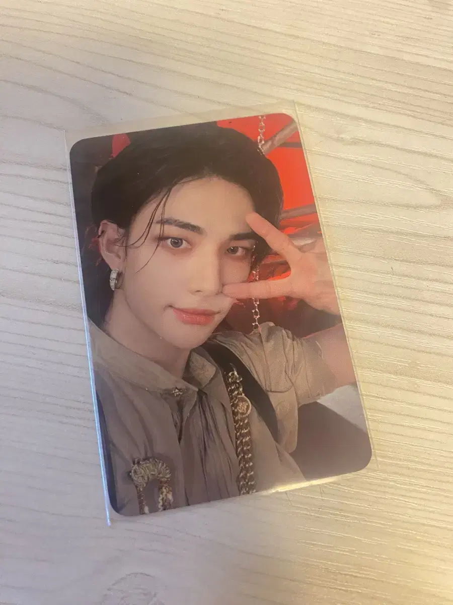 Rock skz hyunjin musicplant pre-order benefit photocard WTS