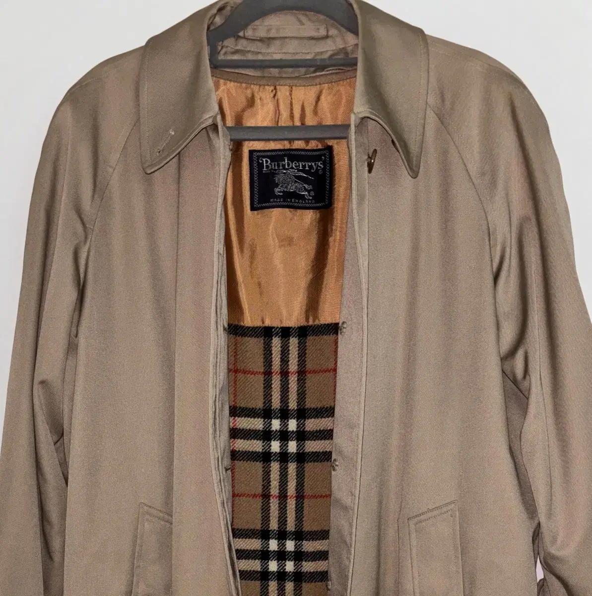 90s Burberry Long Camden Heritage Car Coat