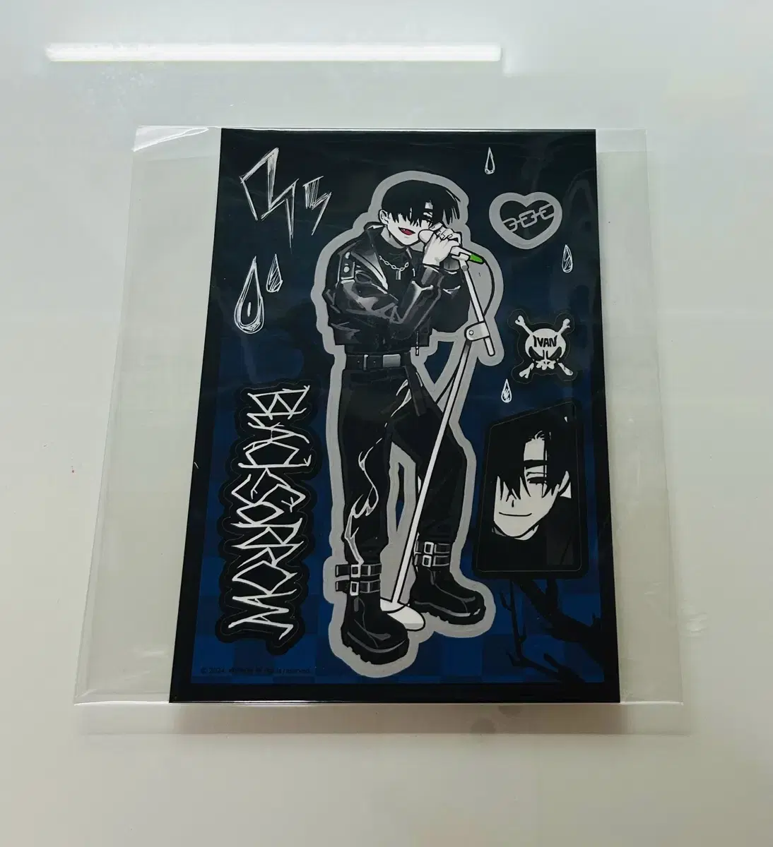 Sold) sealed Asteroids Alien Stage Vahn Teal Rock Sticker