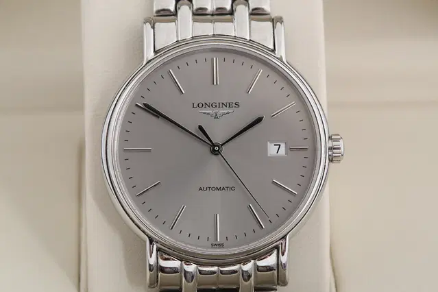 론진 Longines 프레장스 썬레이 실버 다이얼 오토매틱