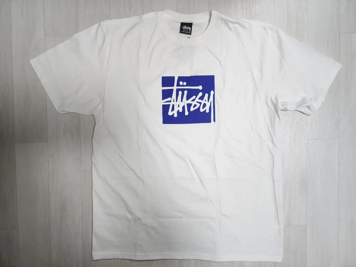 Stussy Stock Box Short Sleeve White L