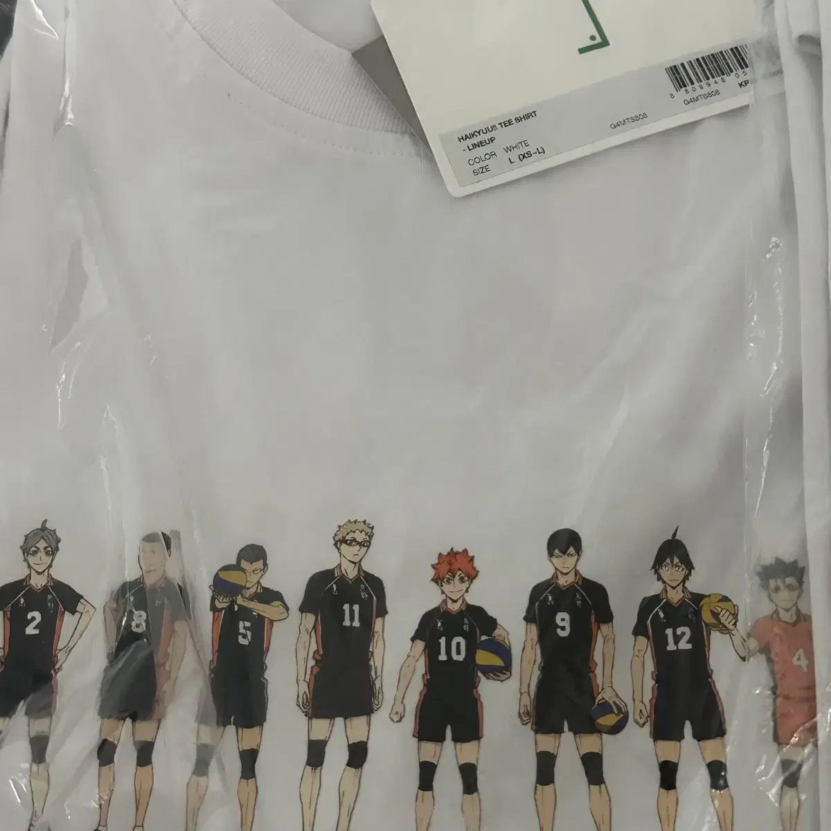 Haikyuu pop up Short Sleeve T-Shirt L Unsealed