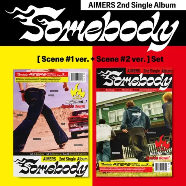 에이머스 싱글2집 Somebody 사인 앨범