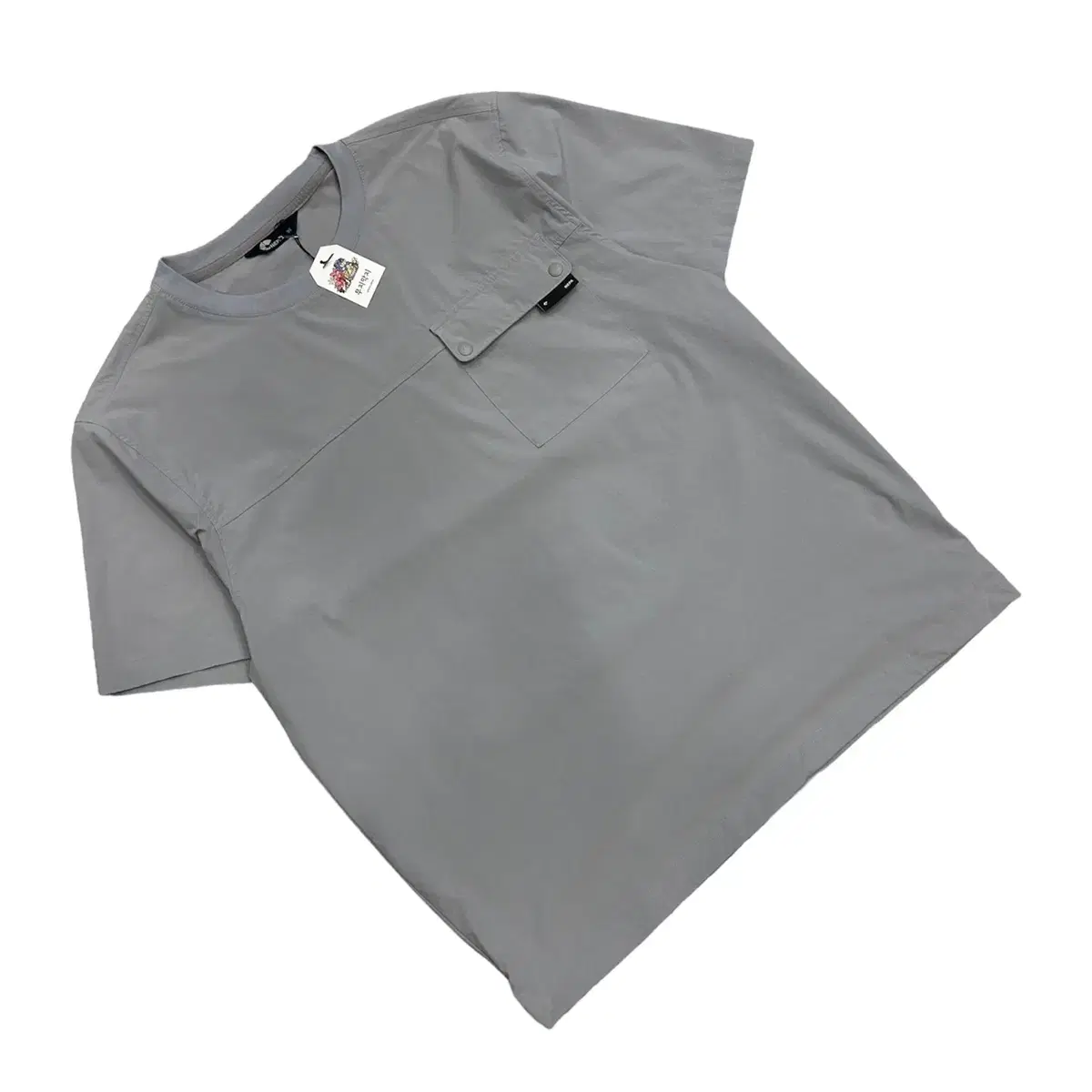 [95] Nepa Nylon Short Sleeve T-Shirt Gray