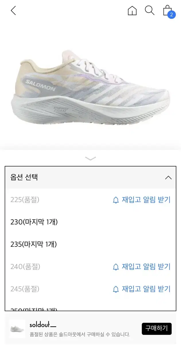 살로몬 225 (현재 품절)