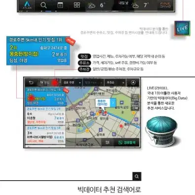 파인드라이브 iQ5 아틀란3D맵 네비게이션