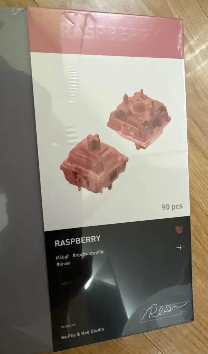 누피 NUPHY 라즈베리 Raspberry 90개 리니어 키보드 스위치