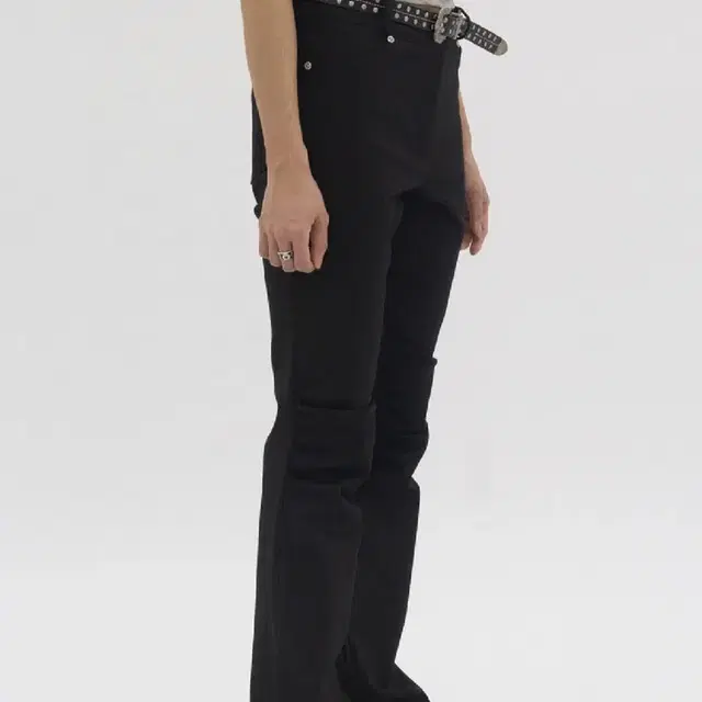 피키소사이어티 Shirring Boots Cut .ver2 (Black)