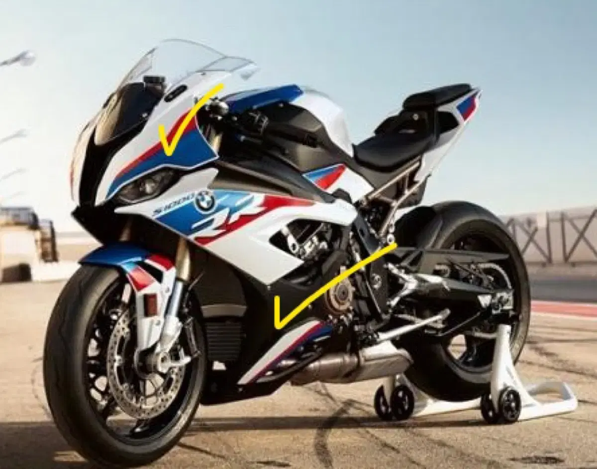 신형 S1000RR 어퍼카울 언더카울 부품(싸제)