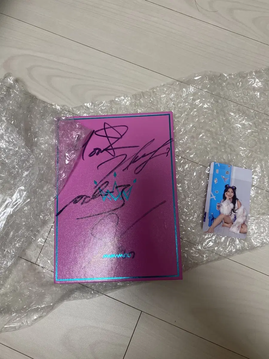 Mamamoo autographed album If you think I'm talking to me