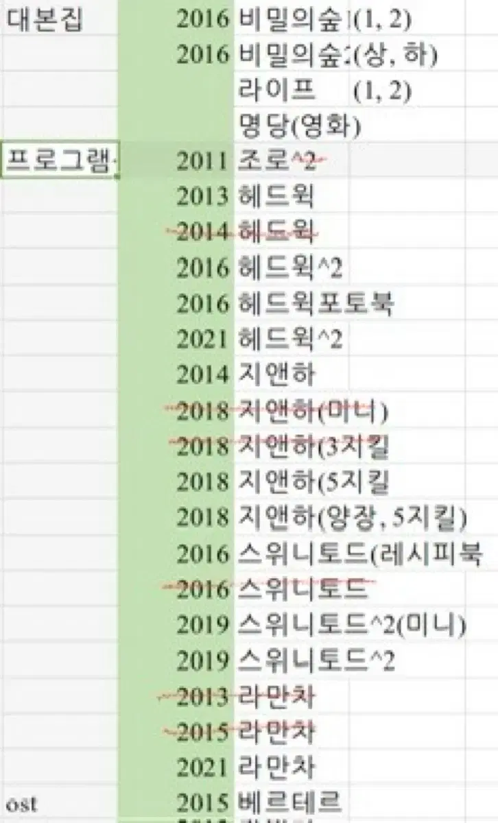 조승우 배우님 굿즈 양도(개별판매O)
