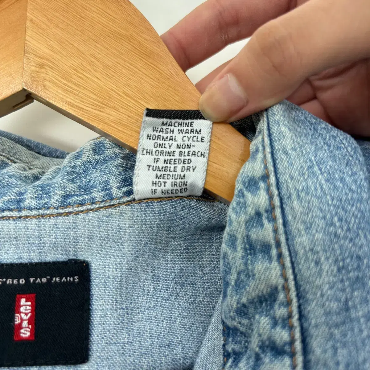 Levis 리바이스 레드탭 헨드페인트 데님 셔츠