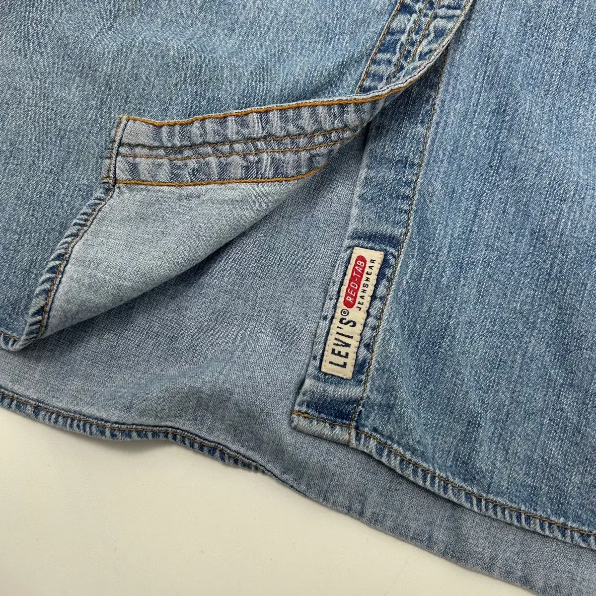 Levis 리바이스 레드탭 헨드페인트 데님 셔츠