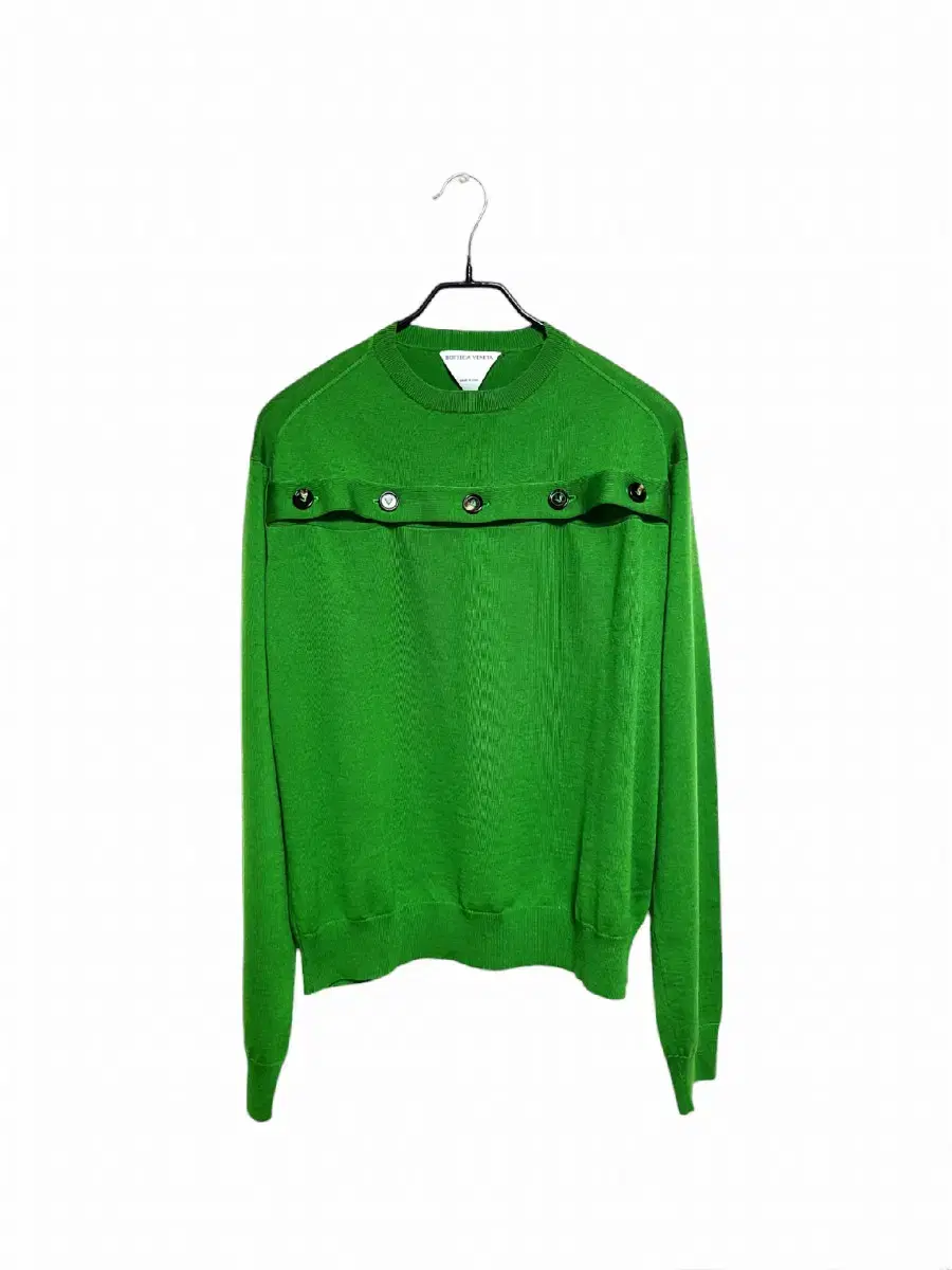 Bottega Veneta Lizard Button Cutout Knit 651033