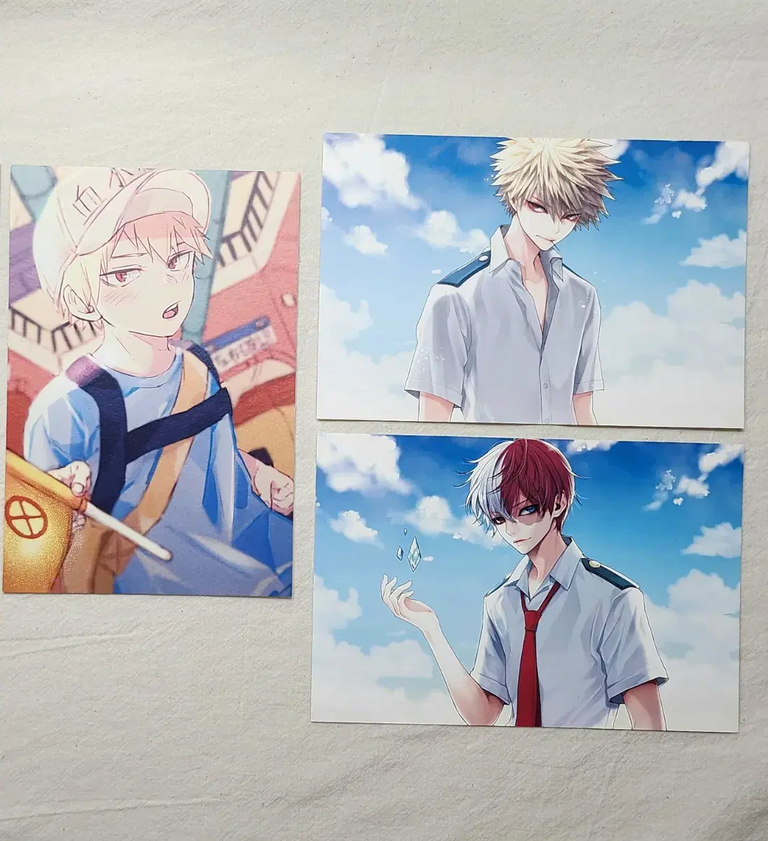 Nahia/Hiroaka unofficial goods Postcards (Baku, Todoroki)