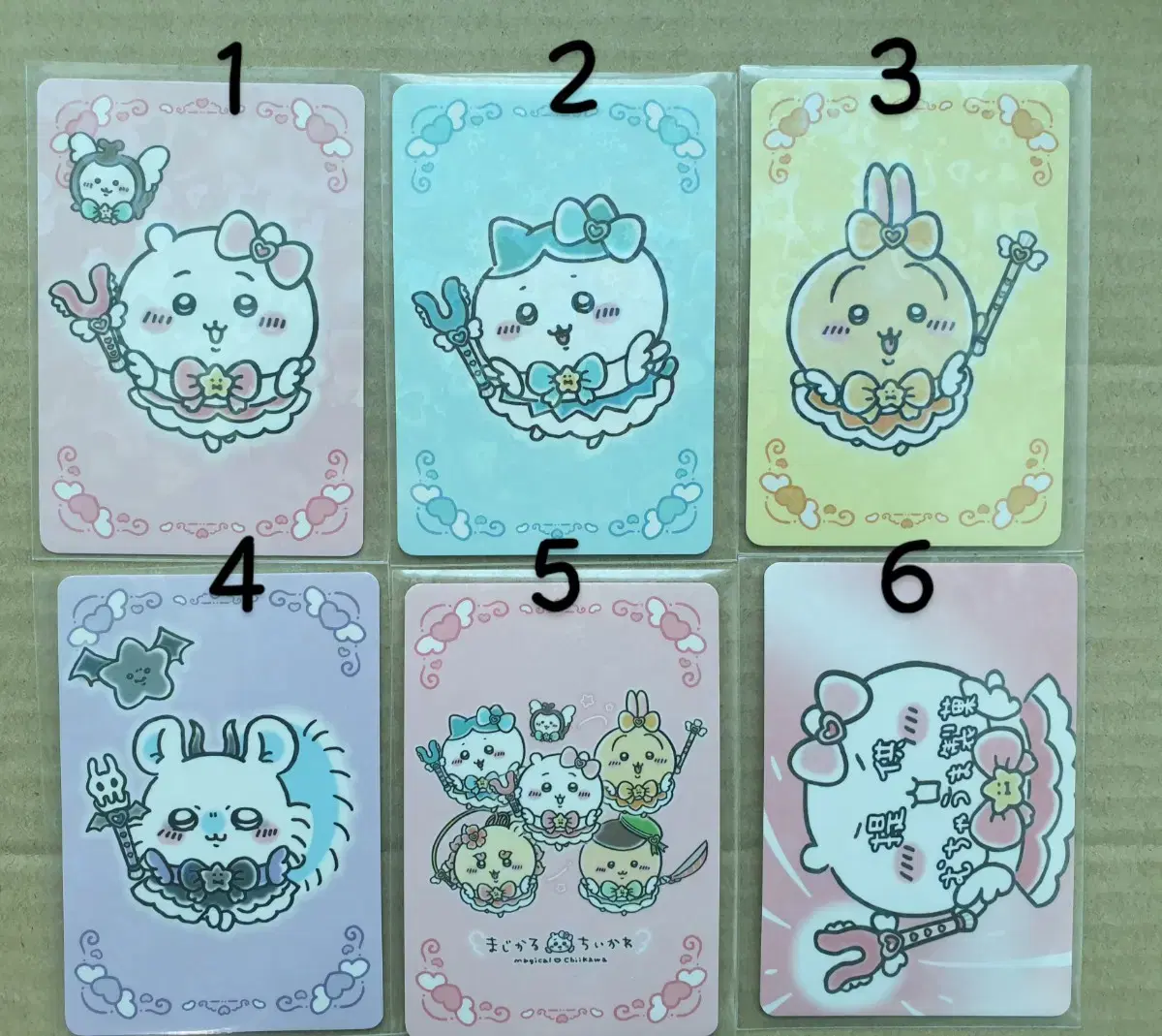 Chiikawa Magical Novelty Cards Set of 6