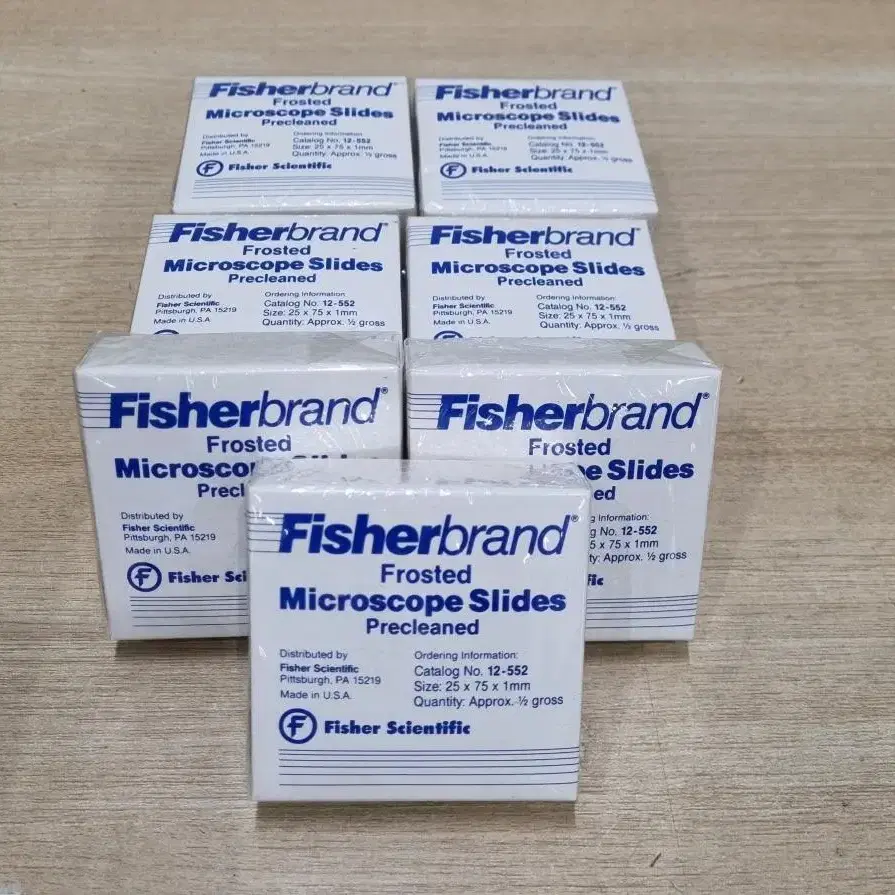 Fisherbrand Frosted Microscope Slides.