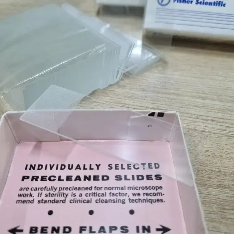 Fisherbrand Frosted Microscope Slides.