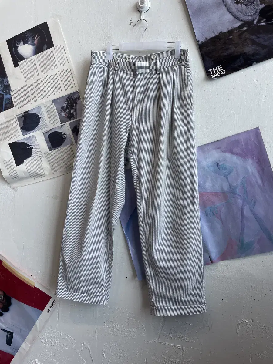 90s Polo Ralph Lauren Two-Tuck Seersucker Pants MADE IN JAPAN