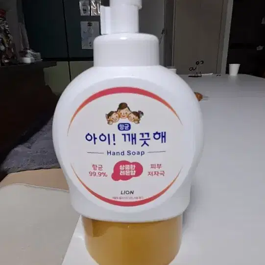 아이깨끗해 상큼레몬향 500ml 용기형 12개         보송보송파