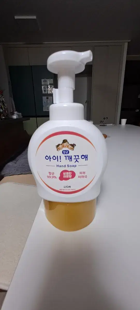 아이깨끗해 상큼레몬향 500ml 용기형 12개         보송보송파