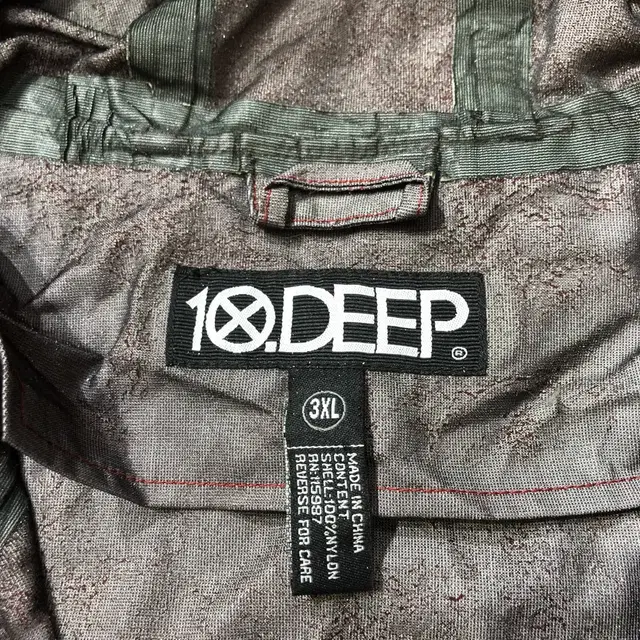 10deep 레드 체크패턴 바람막이 3xl