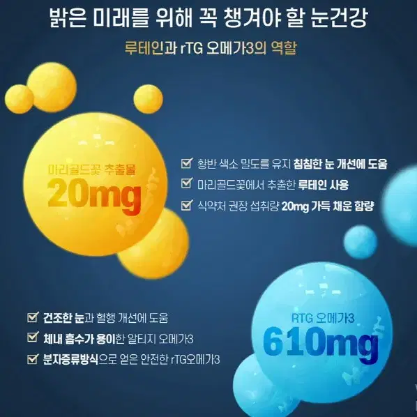 눈건강 루테인 알티지 오메가3 프리미엄 1000mg x 30캡슐