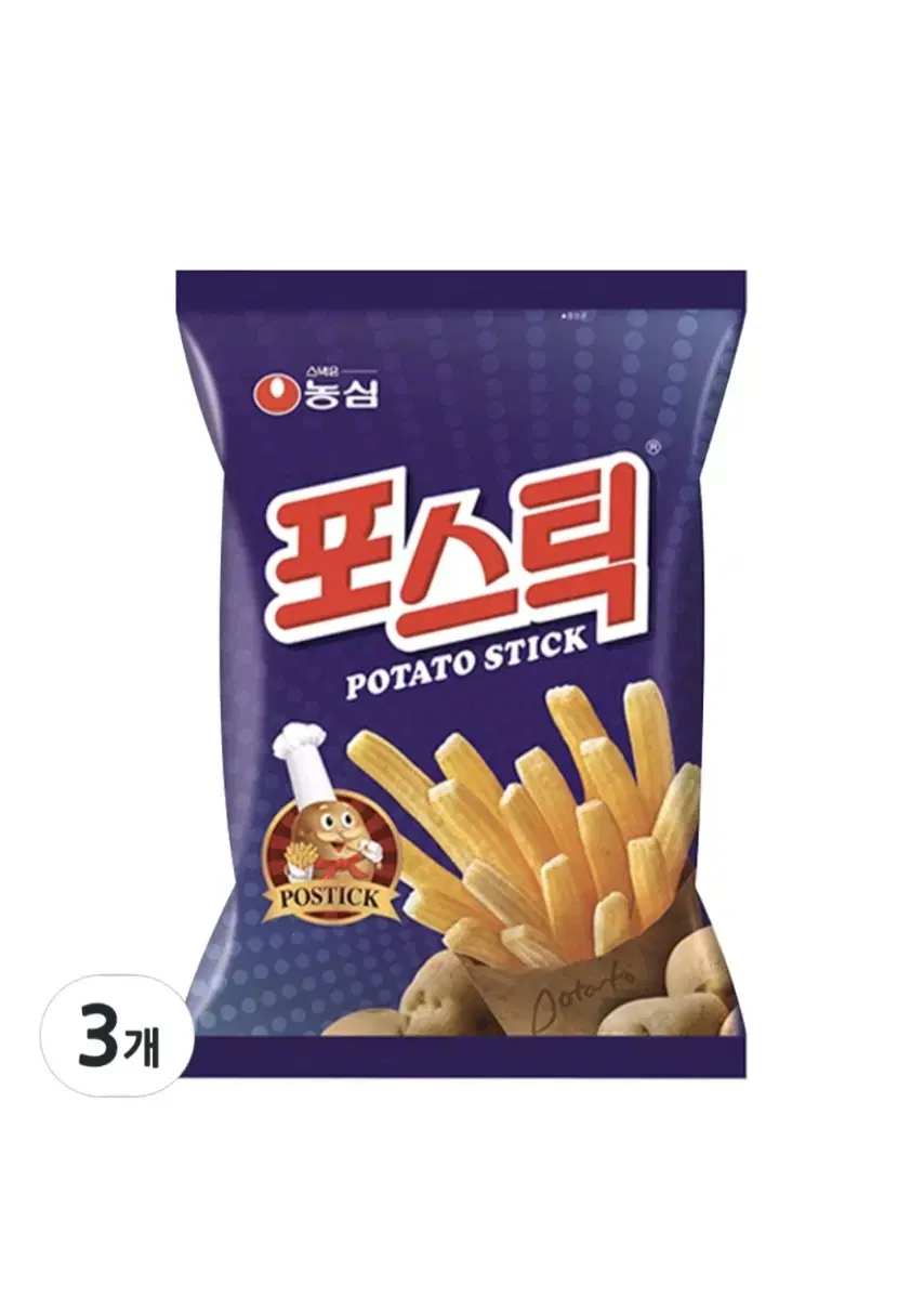 포스틱 84g 3개 무료배송 농심 과자 군것질