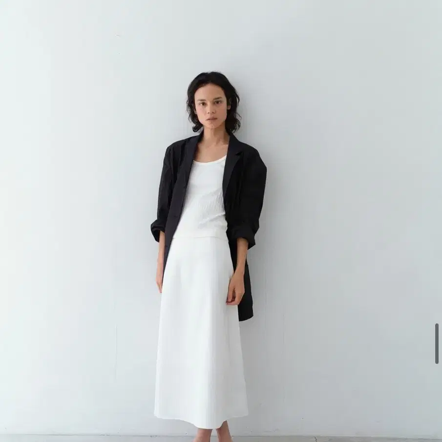 샵레터 letter Peta long skirt(white) m사이즈