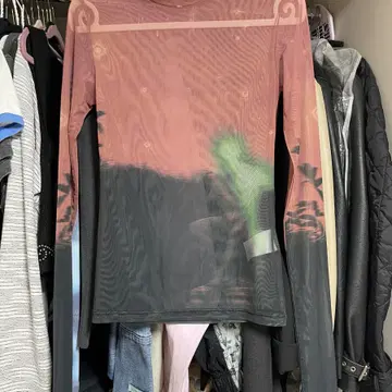 OPEN YY DAWN GRAPHIC MESH TOP,BRICK | 브랜드 중고거래 플랫폼