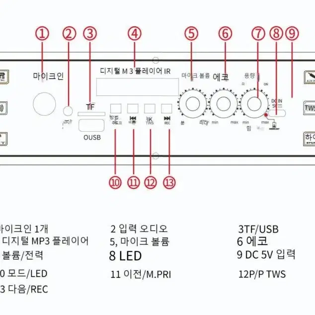 초대형 캐리어 타입 노래방 블루투스 스피커 YS-V1210